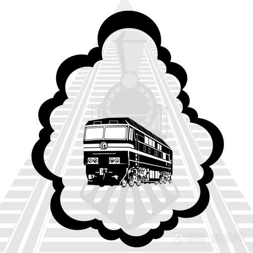 貨運鐵路繪畫貨運鐵路繪畫圖片